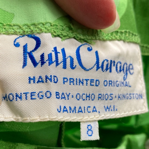 VTG 60-70s Patterned Wide Leg Pants - Picture 11 of 12